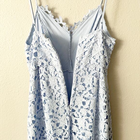 ASTR the Label Lace A-Line Midi Dress in Periwinkle Blue women's size Medium - Picture 7 of 14